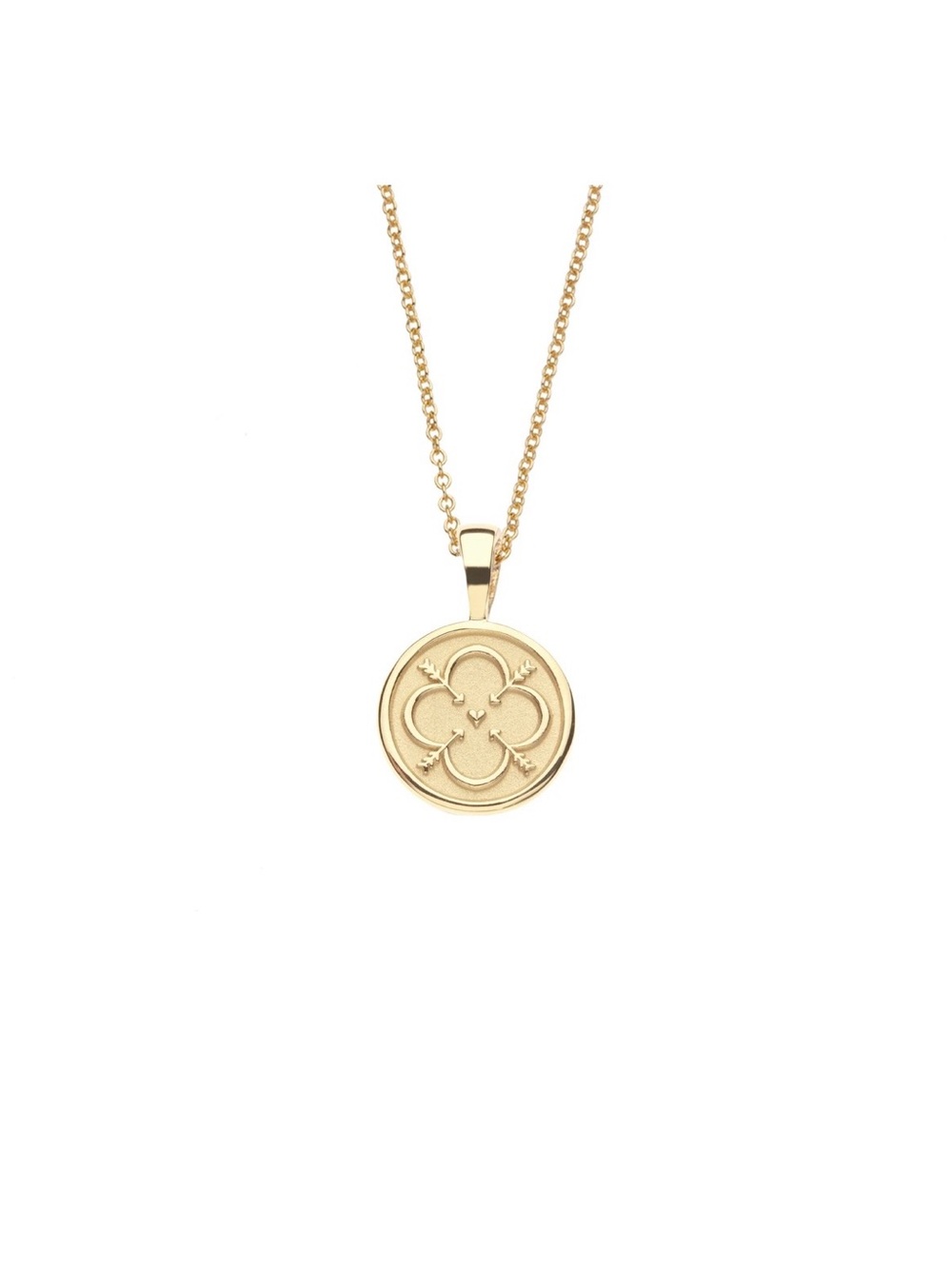 Jane Win 10k gold Love Baby pendant Necklace